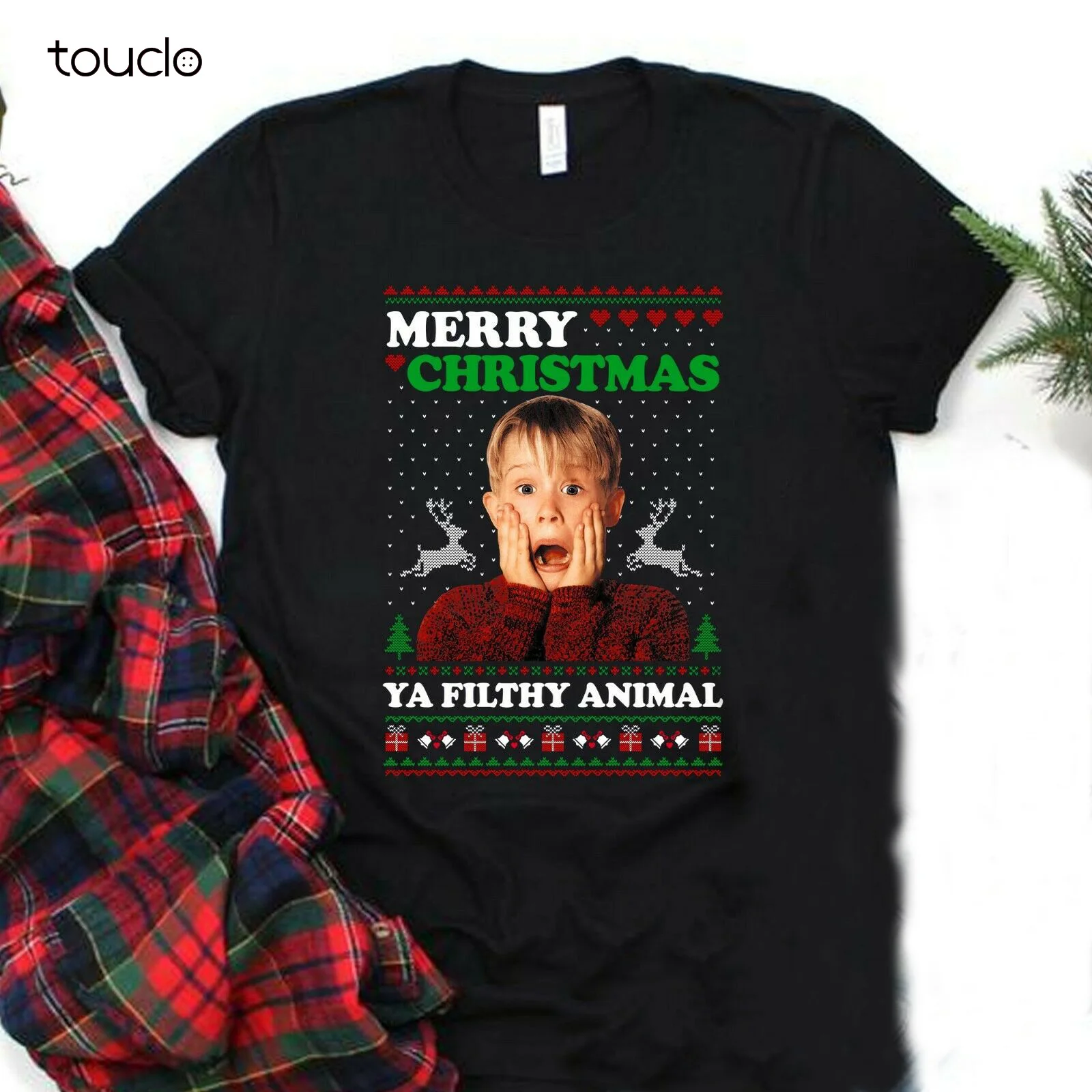 Merry Christmas Ya Filthy Animal Shirt Kevin Home Alone Christmas T-shirt S-3XL
Merry Christmas Ya Filthy Animal Shirt Kevin Home Alone Christmas T-shirt S-3XL
