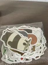 Pegatina de oso desnudo de dibujos animados, decoración impermeable para portátil, grafiti, juguete de decoración, venta al por mayor, 10/30/50 Uds.