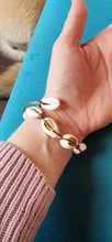 Pulsera de conchas Puka para hombre y mujer, brazalete de conchas naturales hechas a mano, para playa, joyería Bohemia