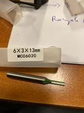 LAVIE-broca recta de carburo de tungsteno, broca de enrutador de doble flauta individual, vástago de 6mm, Fresa de madera para herramienta de carpintería, MC06020, 1 unidad