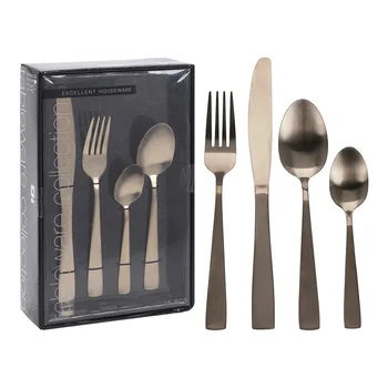 SET 16 CUTLERY PREMIUM MATTE GOLD 
SET 16 CUTLERY PREMIUM MATTE GOLD