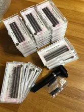 Extensión de pestañas de seda profesional, Pestañas postizas de pestañas con cola de pato a la moda