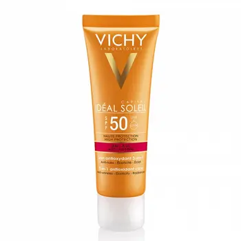 Vichy Ideal Soleil SPF 50 Anti Age Sunscreen 50 ml aging Anti SPF50 + factor content face for solar cream.
Vichy Ideal Soleil SPF 50 Anti Age Sunscreen 50 ml aging Anti SPF50 + factor content face for solar cream.
