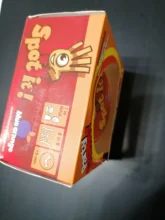 Caja de hierro con forma de garabatos para niños, juguete deportivo, divertido, familiar, Hip-hop, regalo, vacaciones, acampada, caja de regalo, 55 tarjetas, 123 Uds.