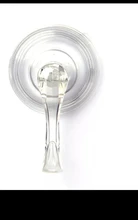 Gancho de ventosa grande, transparente, reutilizable, resistente, guirnalda con toallitas, copa de succión fuerte de 22 Lb para soporte de corona de vidrio