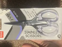 Mohamm-Tijeras transparentes hechas a mano para estudiantes, herramientas de acero inoxidable