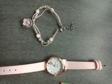 Reloj de pulsera de cuarzo para niña, nuevo accesorio de pulsera con orejas de gato, regalo para niña, ulzzang con caja