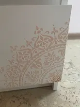 Rueda circular de Mandala 1/4 de 20x20cm, plantilla para pintura, libro de recortes colorear, plantilla decorativa de álbum en relieve