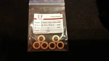 5 uds DIN7603 M6 M8 M10 M12 M14 M16 M18 M20 T3 O anillo de sellado de la Junta anillo Arandela de cobre barco aplastar arandela plana anillo de sello de