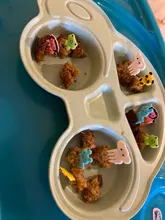 1 paquete Mini Animal granja Tenedor de caricaturas fruta Pick Sign Bento Lunches fiesta Decoración