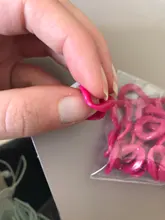 Unids/lote de 5-50 unidades/lote, Color mezclado acrílico, giro plano, ovalado, anillo abierto, Conector de cuentas, collares y pulseras para fabricación de cadena de enlace, cadena colorida