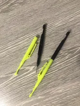 2 uds. Ganchos para pesca con mosca, herramientas para atar, separador de anzuelos de pesca, separador de plástico, removedor de anzuelos, Disgorger, recolector de nudos, nivel amarillo + negro