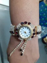 Reloj de pulsera de lujo con diamantes de imitación para Mujer, accesorio femenino de marca superior, 2021