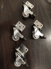 4 Uds muebles ruedas suave giratorio de goma rueda bastante de ruedas para Carro de bebé ruedas para cama hogar accesorio