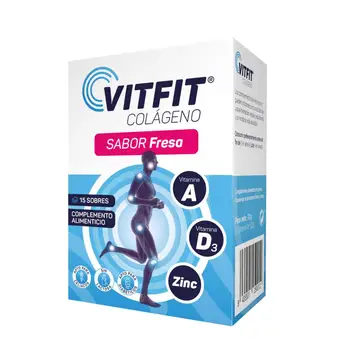 Vitfit collagen 15 dose strawberry-vitamins A,D3 and Zinc. Colageno Celiacos and Colageno diabetic
Vitfit collagen 15 dose strawberry-vitamins A,D3 and Zinc. Colageno Celiacos and Colageno diabetic