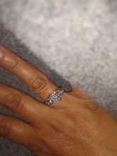 Anillo de boda con nudo celta y corazón calado para mujer, sortija clásica de doble Feria, Color oro blanco, regalo de fiesta, joyería KAR397