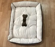 Bed Dog Blanket Dog-Beds Labrador Golden Retriever Large Cushion-Bone-Print Soft-Fleece