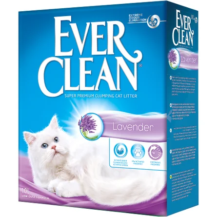 Ever Clean Lavender Комкующийся глиняный наполнитель для кошек (с ароматом лаванды) | Дом и