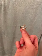 Anillo de boda de acero inoxidable con nombre de corazón y letras personalizadas para mujer, joyería de aniversario ajustable