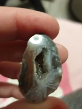 1Pc Natural ágata Geode de colección de minerales curativos piedras de cristal cuentas mitades para Diy colgante de joyería de las mujeres haciendo