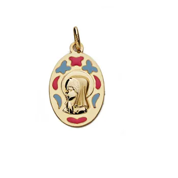 Medal 9k gold Virgin Girl 21mm. Smooth oval forms glazed pink blue butterflies heart-RECORDING INCLUDED IN THE PRICE
Medal 9k gold Virgin Girl 21mm. Smooth oval forms glazed pink blue butterflies heart-RECORDING INCLUDED IN THE PRICE
