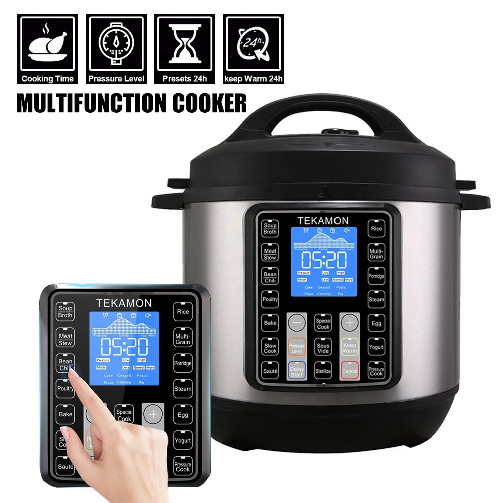 New Multi-function Electric Rice Cooker Soup Porridge Steam Cake Yogurt Stainless Led Screen Cooking Appliances for Kitchen
New Multi-function Electric Rice Cooker Soup Porridge Steam Cake Yogurt Stainless Led Screen Cooking Appliances for Kitchen