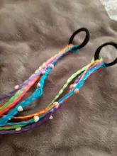 Bandas de goma de estilo coreano para niños, trenzas multicolores, cintas elásticas para el pelo, accesorios bonitos para el pelo, 1 ud.