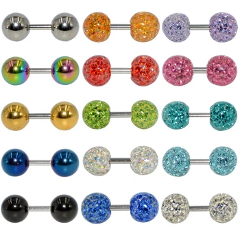 1pc Bling CZ Gem Ferido Crystal Ball Epoxy Ear Tragus Cartilage Piercing Top Upper Earring Labret Body Jewelry Piercing 16g
1pc Bling CZ Gem Ferido Crystal Ball Epoxy Ear Tragus Cartilage Piercing Top Upper Earring Labret Body Jewelry Piercing 16g