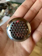 10 Uds gabinete redondo conducto de aire de ventilación Dia.19mm-53mm de acero de rejilla de malla con agujeros macho decoración de la cubierta de rejilla de sistemas de ventilación