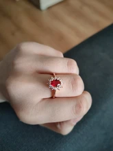 Anillos CC para mujer, joyería Vintage de lujo, Circonia cúbica, piedra azul roja, joyas de compromiso para novia, CC626