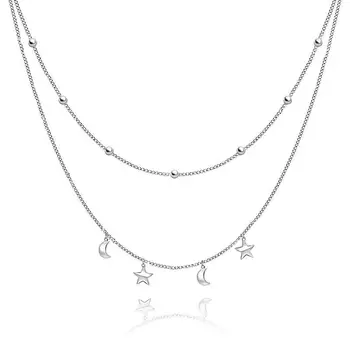 Pendant chest Crescent with silver stars
Pendant chest Crescent with silver stars