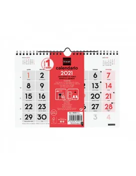 CALEND annual calendar. Wall N.GRANDES S 2021 +
CALEND annual calendar. Wall N.GRANDES S 2021 +