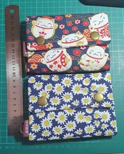 Mini billeteras con estampado de lona para mujer, bolsas pequeñas para niños, monedero, carteras femeninas para niñas y niños