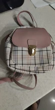 Vento Marea-Mini mochila cruzada para chica adolescente, bolso de hombro a cuadros para teléfono, estilo coreano, nueva moda