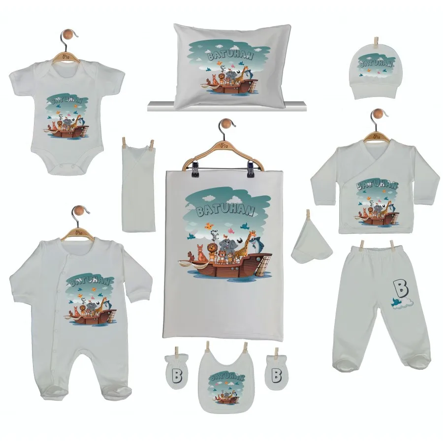 Hospital Output Set New Born Baby Boy set 11 Piece set 100 Cotton Production Custom Name lettering Custom Pouch Baby kit 2021 summer
Hospital Output Set New Born Baby Boy set 11 Piece set 100 Cotton Production Custom Name lettering Custom Pouch Baby kit 2021 summer
