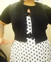 Puentes para mujer, Tops de verano, Chaqueta corta informal, Jersey de punto, abrigo de manga corta con cuello redondo, suéter ajustado elástico a la moda