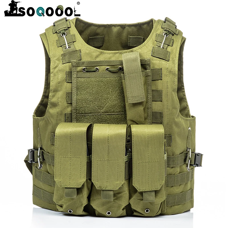Soqoool Army Combat Tactical Vest US Soldier Military Uniform Soild Color Vests Men Pocket Paintball Airsoft Nylon Vest
Soqoool Army Combat Tactical Vest US Soldier Military Uniform Soild Color Vests Men Pocket Paintball Airsoft Nylon Vest