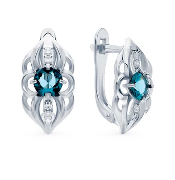 Silver earrings with crystals and cubic zirconia sunlight sample 925 test
Silver earrings with crystals and cubic zirconia sunlight sample 925 test