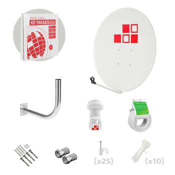 Kit Antena Parabólica 95cm Receptor + LNB + Soporte + Cable + Conectores
Kit Antena Parabólica 95cm Receptor + LNB + Soporte + Cable + Conectores