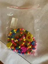 5 pulseras de cuentas elásticas de madera encantadoras para niños, regalo de joyería para fiesta de cumpleaños
