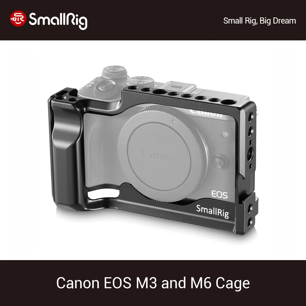 SmallRig M3/M6 Protective Cage For Canon EOS M3 and M6 Camera Cage With Cold Shoe+NATO Rail+Built-in Arca Swiss QR Plate -2130
SmallRig M3/M6 Protective Cage For Canon EOS M3 and M6 Camera Cage With Cold Shoe+NATO Rail+Built-in Arca Swiss QR Plate -2130