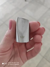 Boquilla de decoración de pasteles con pétalos de rosa, Punta glaseado de acero inoxidable, boquillas de pastelería para crema, pétalos de flores, n. ° 122