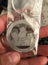 Llavero personalizado con foto de corazón, llavero de fotografía de gato, regalo de cumpleaños, recuerdo, Llavero perro de memoria