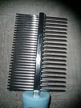 Peines de plástico MTL de acero inoxidable para mascotas, peine de doble cara para pelo de perros y gatos, con doble hilera