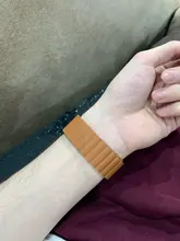 Correa de cuero para Apple watch, banda magnética de 44mm, 40mm, 38mm y 42mm, iWatch Series 3, 4, 5, 6 SE