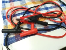 Alligator-Clip Multimeter Test-Cable Banana-Plug Crocodile Clip-Lab with Heavy-Duty 1M