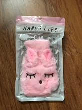 Hot-Water-Bottle-Bag Hand-Warmer Cozy-Cover Relief-Therapy Heat Winter Cute Reusable