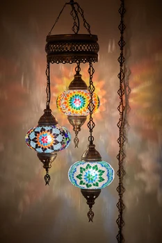 3 Big Globes (3 X 7" Globes Swag) Swag PLUG IN Turkish Moroccan Mosaic Ceiling Hanging Chandelier Light Lamp 15ft
3 Big Globes (3 X 7" Globes Swag) Swag PLUG IN Turkish Moroccan Mosaic Ceiling Hanging Chandelier Light Lamp 15ft