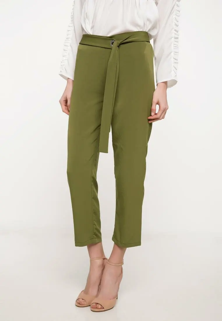Женские брюки-карго DeFacto со стильным дизайном женские брюки с поясом одноцветные