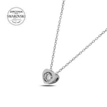 KUTAYDAN 4,75mm Swarovski Zirconia Cubic Zirconia Solitaire Heart Necklace 925 Sterling Silver
KUTAYDAN 4,75mm Swarovski Zirconia Cubic Zirconia Solitaire Heart Necklace 925 Sterling Silver